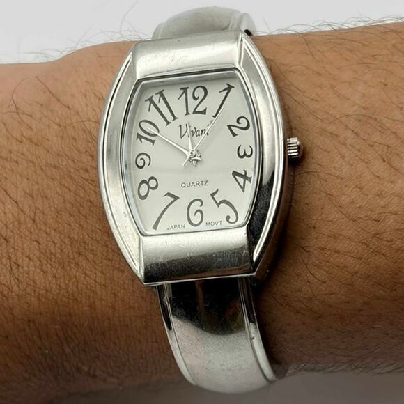 Vintage Silver Vivani Cuff Watch - Picture 1 of 4